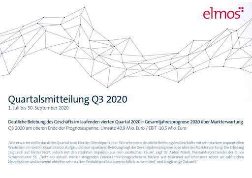 Thumbnail Elmos Semiconductor Quarterly Report 2020-q3