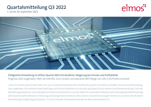 Thumbnail Elmos Semiconductor Quarterly Report 2022-q3