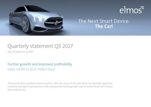Thumbnail Elmos Semiconductor Quarterly Report 2017-q3