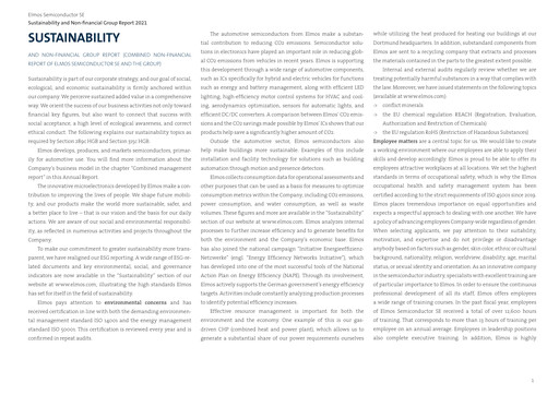 Miniature Elmos Semiconductor Rapport de durabilité 2021