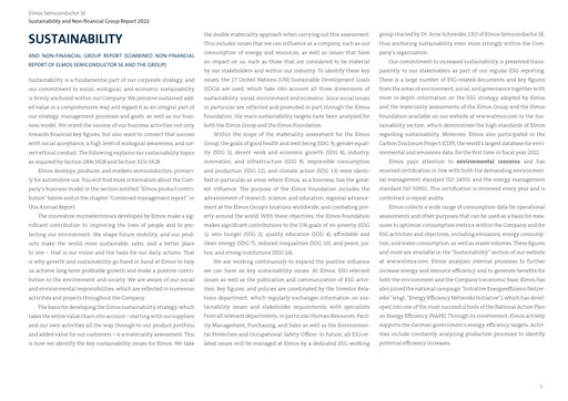 Miniature Elmos Semiconductor Rapport de durabilité 2022