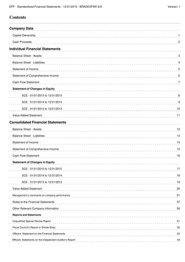 Thumbnail Bradespar Financial Statement 2015
