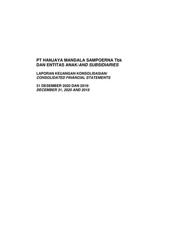Thumbnail Sampoerna
 Financial Statement 2020