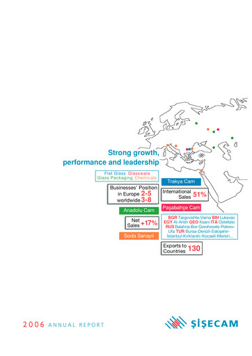 Thumbnail Şişecam Annual Report 2006