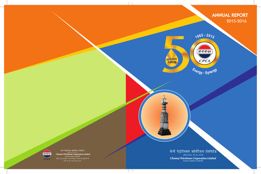 Thumbnail Chennai Petroleum Annual Report 2015-2016