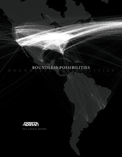 Miniature Adtran Networks Rapport annuel 2012