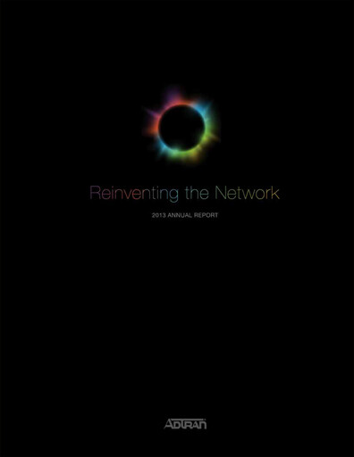 Miniature Adtran Networks Rapport annuel 2013
