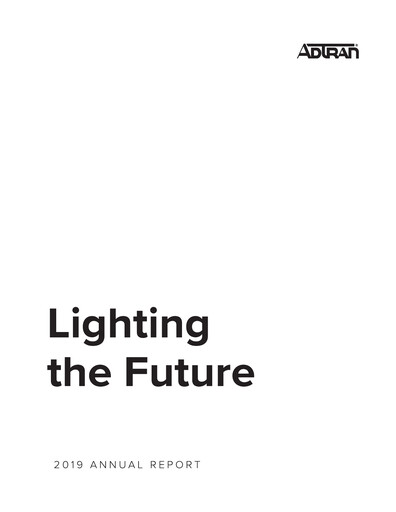 Miniature Adtran Networks Rapport annuel 2019