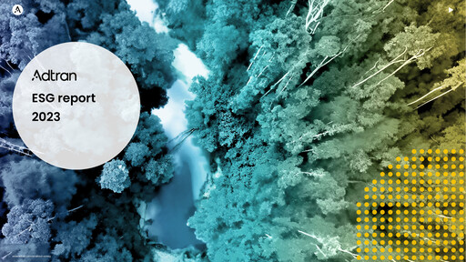 Thumbnail Adtran Networks ESG Report 2023