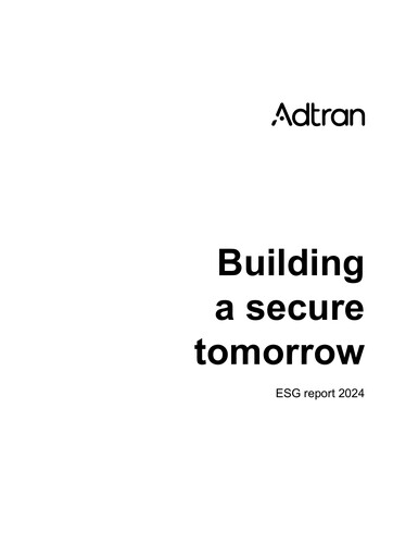Thumbnail Adtran Networks ESG Report 2024