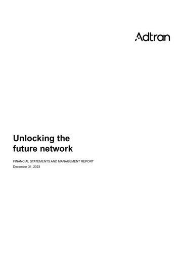 Thumbnail Adtran Networks Financial Statement 2023