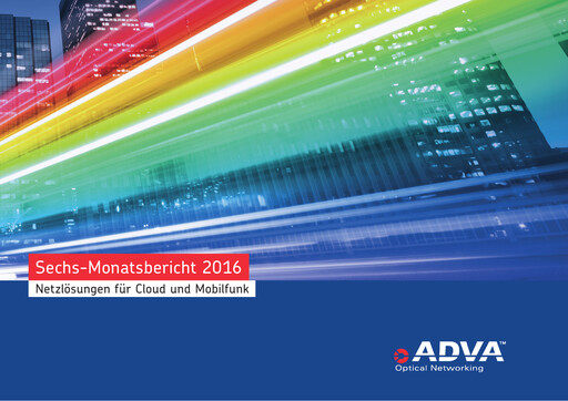 Thumbnail Adtran Networks Half-year Report 2016-h1