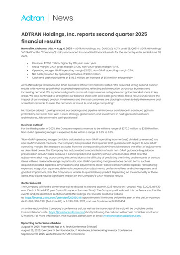 Thumbnail Adtran Networks Quarterly Report 2025-q2