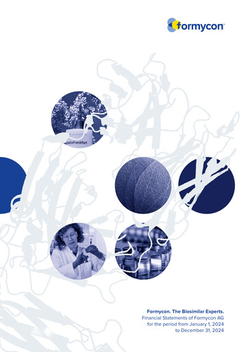 Thumbnail Formycon AG Financial Statement 2024