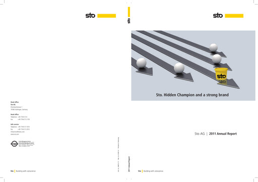 Thumbnail Sto SE & Co. KGaA Annual Report 2011