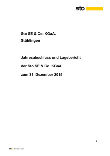 Thumbnail Sto SE & Co. KGaA Financial Statement 2015
