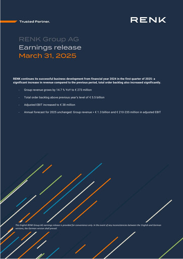 Thumbnail RENK Group Quarterly Report 2025-q1