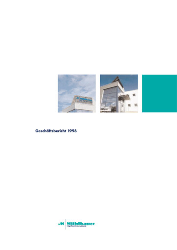 Vorschaubild Mühlbauer Holding Jahresbericht 1998