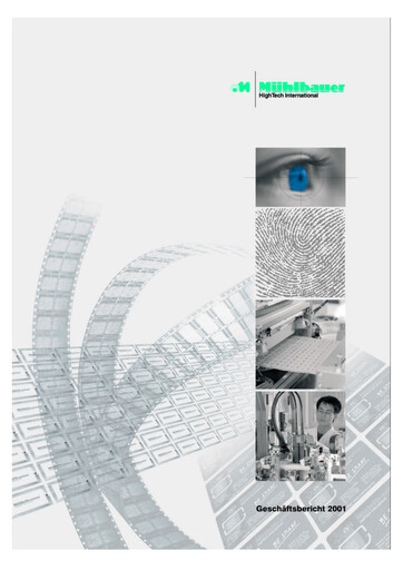 Vorschaubild Mühlbauer Holding Jahresbericht 2001
