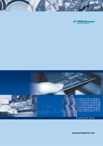 Vorschaubild Mühlbauer Holding Jahresbericht 2003