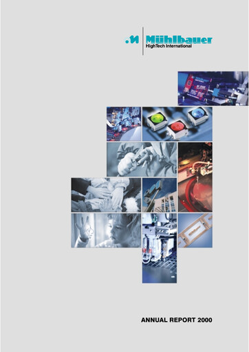 Thumbnail Mühlbauer Holding Annual Report 2000