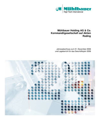Thumbnail Mühlbauer Holding Financial Statement 2006