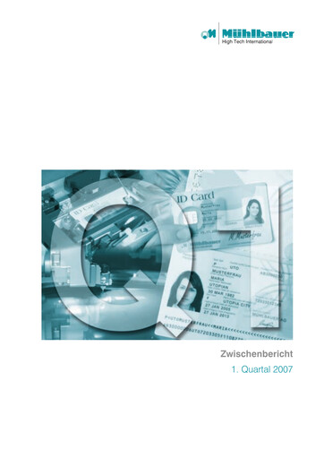 Vorschaubild Mühlbauer Holding Quartalsbericht 2007-q1
