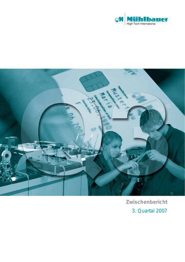 Vorschaubild Mühlbauer Holding Quartalsbericht 2007-q3