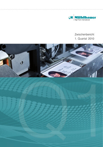 Vorschaubild Mühlbauer Holding Quartalsbericht 2010-q1