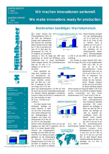 Vorschaubild Mühlbauer Holding Quartalsbericht 2001-q1
