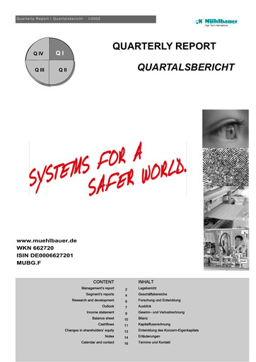 Vorschaubild Mühlbauer Holding Quartalsbericht 2002-q1