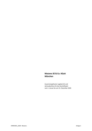 Thumbnail Mutares Financial Statement 2020