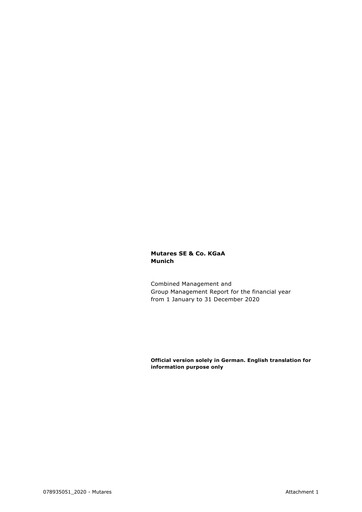 Thumbnail Mutares Financial Statement 2020