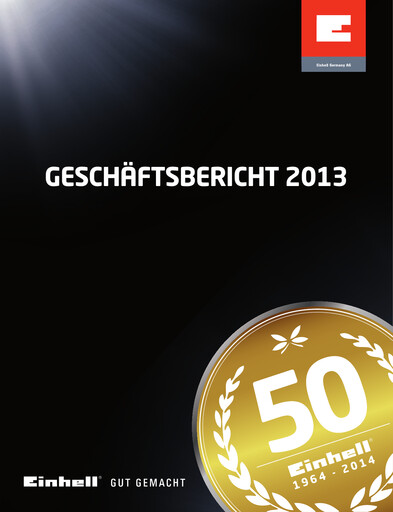Thumbnail Einhell Germany Annual Report 2013