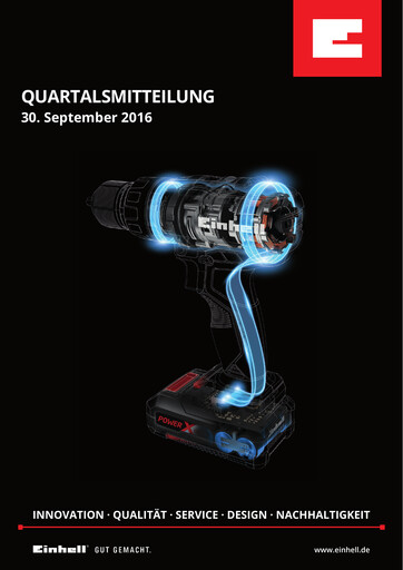 Thumbnail Einhell Germany Quarterly Report 2016-q3