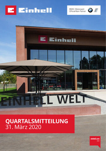 Thumbnail Einhell Germany Quarterly Report 2020-q1