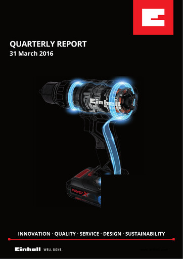Thumbnail Einhell Germany Quarterly Report 2016-q1