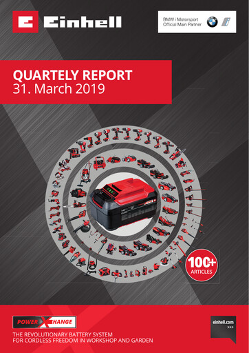 Thumbnail Einhell Germany Quarterly Report 2019-q1