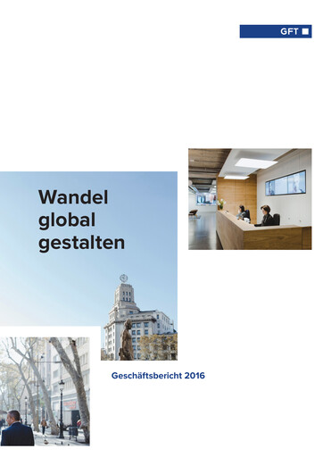 Miniature GFT Technologies Rapport financier 2016