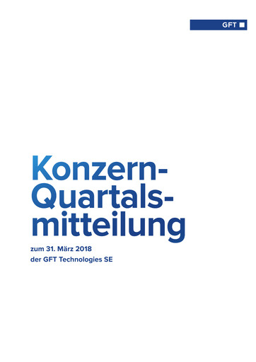 Thumbnail GFT Technologies Quarterly Report 2018-q1