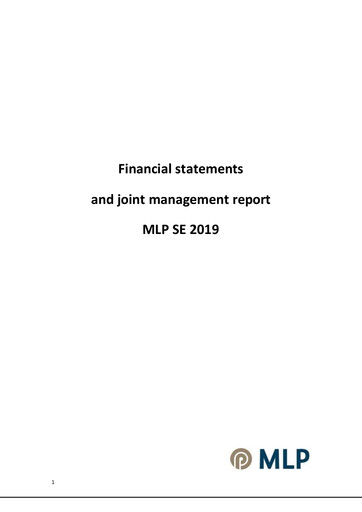 Thumbnail MLP SE Financial Statement 2019