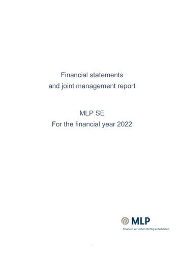 Thumbnail MLP SE Financial Statement 2022