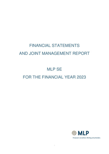 Thumbnail MLP SE Financial Statement 2023