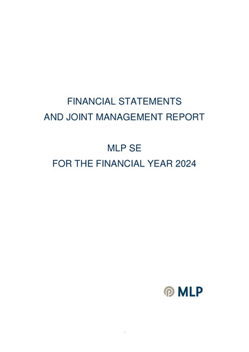Thumbnail MLP SE Financial Statement 2024