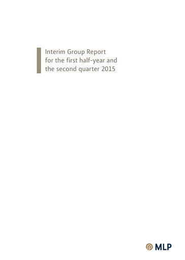 Thumbnail MLP SE Half-year Report 2015-h1