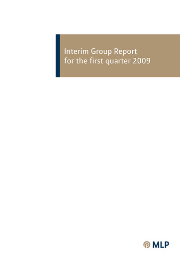 Thumbnail MLP SE Quarterly Report 2009-q1
