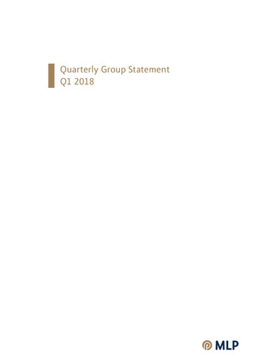 Thumbnail MLP SE Quarterly Report 2018-q1