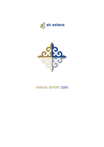Thumbnail Air Astana Annual Report 2009