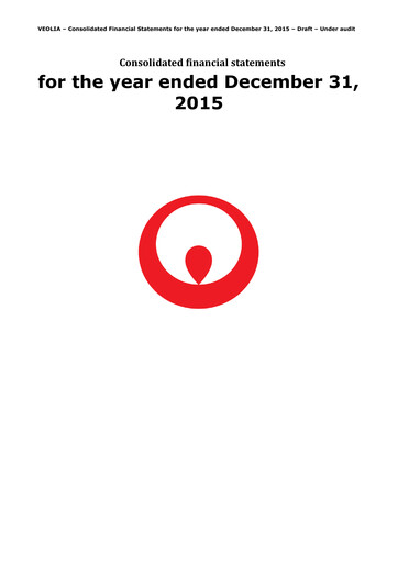 Vorschaubild Veolia Finanzmitteilung 2015
