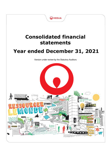 Thumbnail Veolia Financial Statement 2021